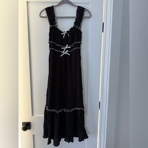 Small Mine Black Maxi Dress
